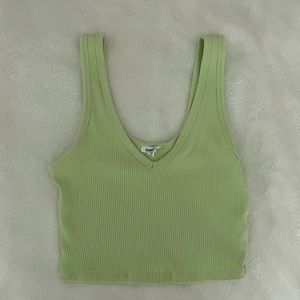 garage green crop tank